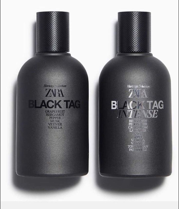 Zara Black Tag e Intense